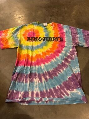 Ben & Jerry’s tie dye logo tee